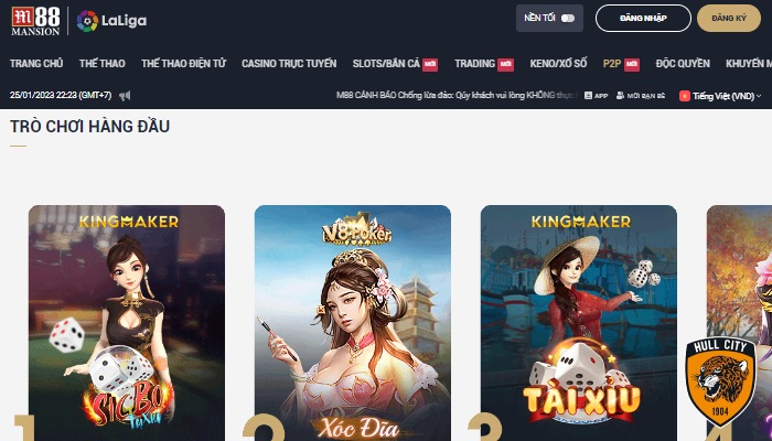 Tham gia M88 với cơ hội chơi xóc đĩa đổi thưởng nhanh chóng